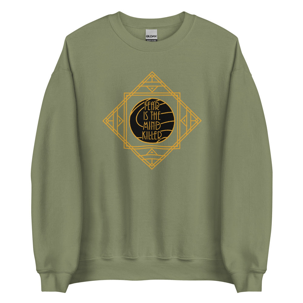 Dune Fear Is The Mind Killer Sweatshirt - Military Green Color - https://ascensionemporium.net